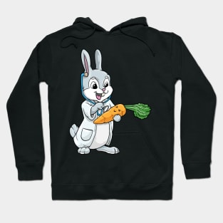 Funny rabbit as a doctor Hoodie